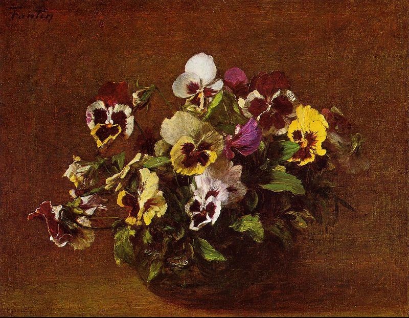 Henri Fantin-Latour Pansies II